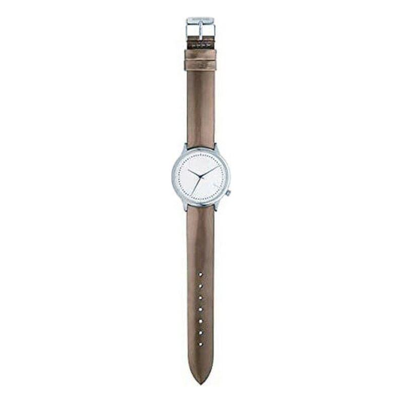 Komono KOM-W2857 Women's White Leather Watch Strap - Elegant Replacement Band for Timeless Style