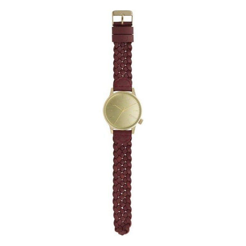 Load image into Gallery viewer, Komono KOM-W2030 Men&#39;s Golden Leather Watch Strap Replacement - Elegant Timepiece Enhancement
