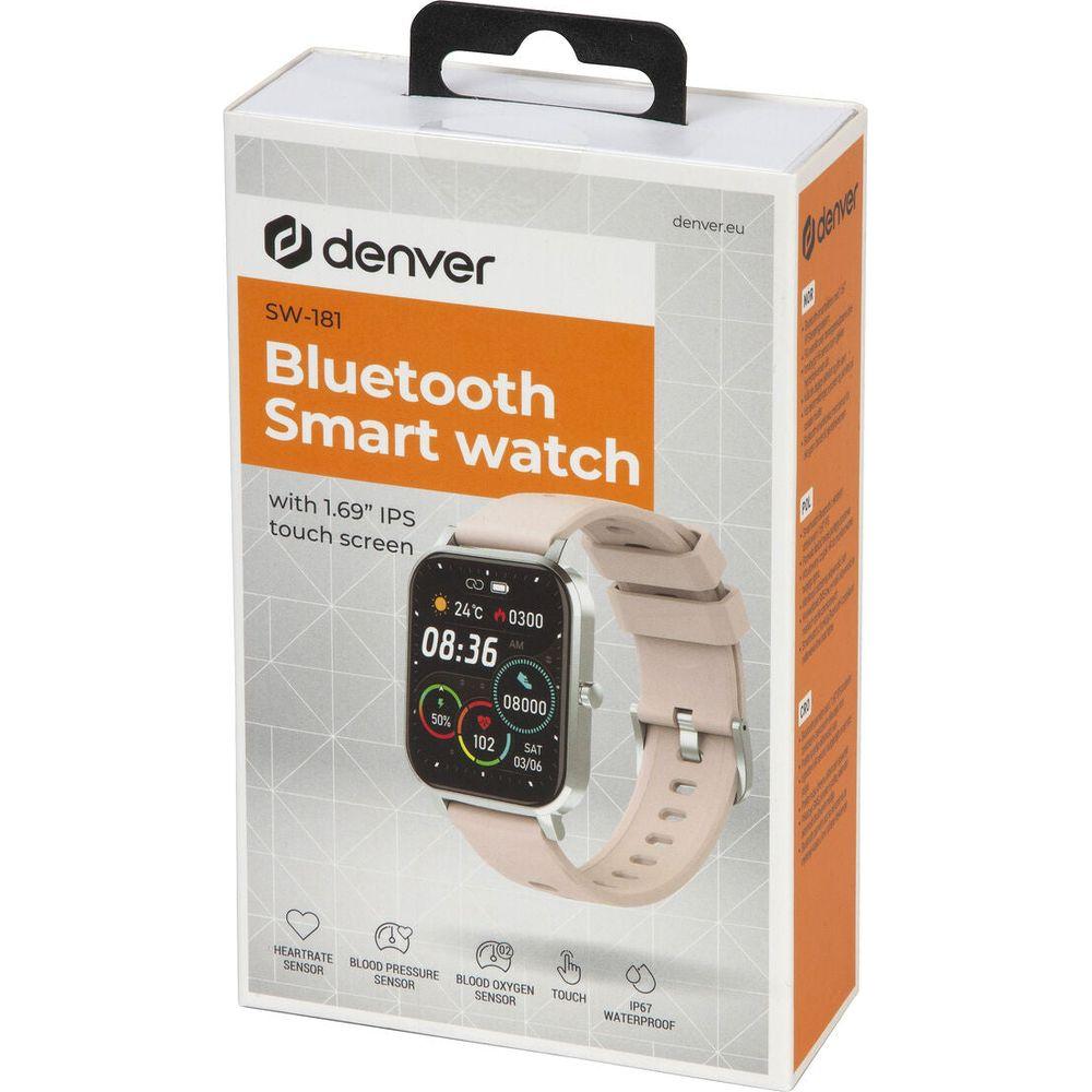 Denver Electronics Women's Pink 1.7" Smartwatch - Model DE-123456 (Pink)