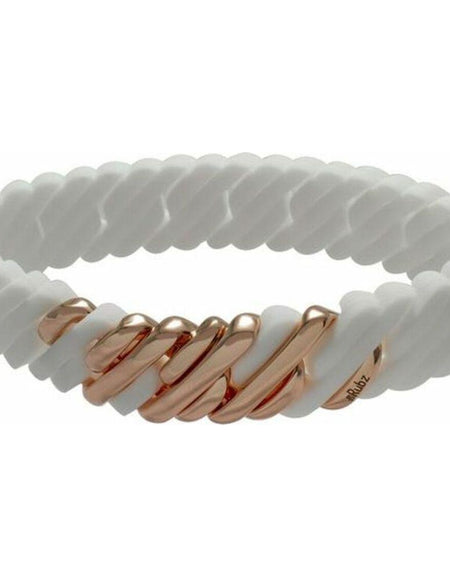 Bracelet TheRubz 100170 White Pink Silicone Stainless steel Steel/Silicone (15 mm)-0