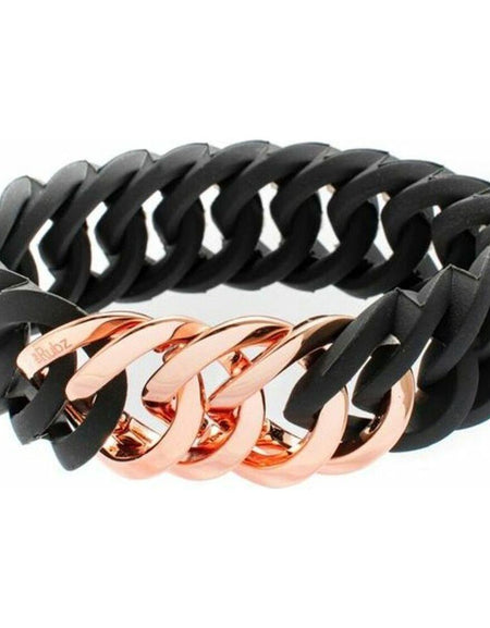 Bracelet TheRubz 100175 Black Pink Silicone Stainless steel Steel/Silicone-1