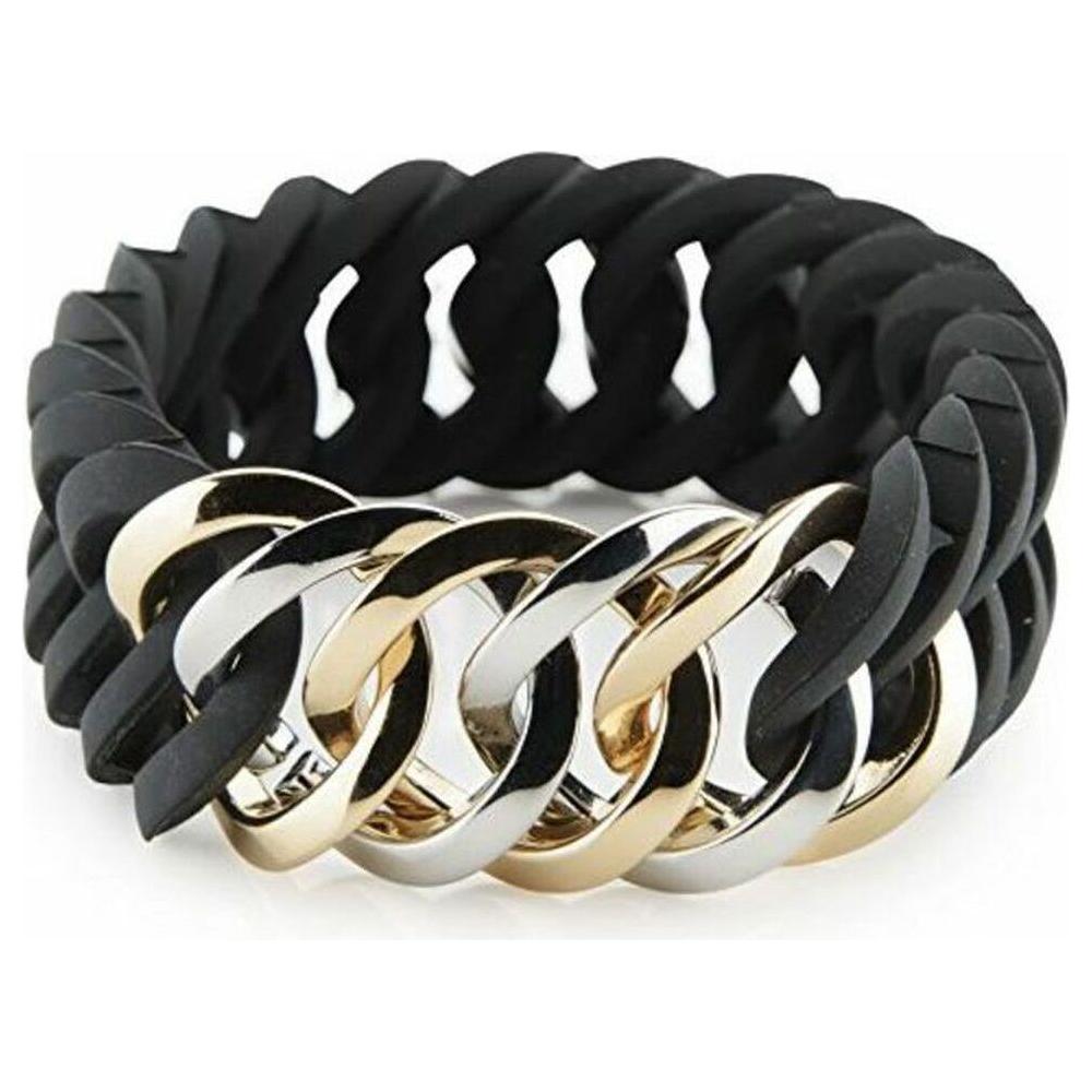 Bracelet TheRubz 100177 Black Grey Silicone Stainless steel Steel/Silicone-0