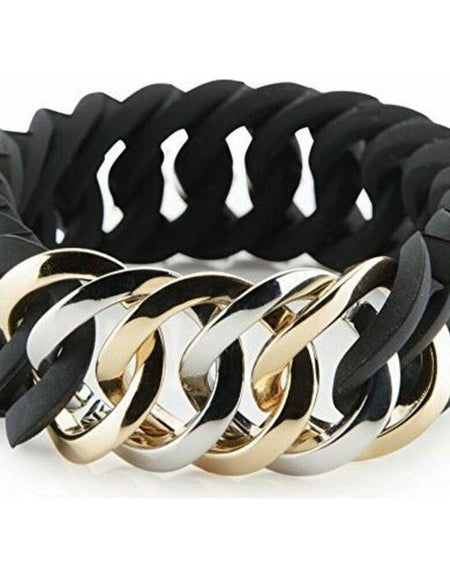 Bracelet TheRubz 100178 Black Grey Silicone Stainless steel Steel/Silicone-0