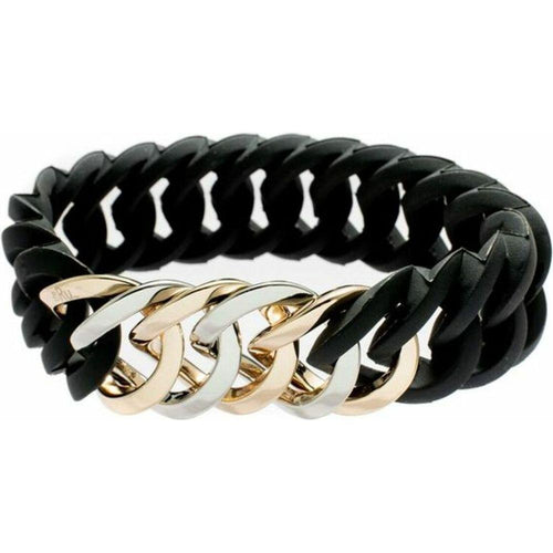 Load image into Gallery viewer, Bracelet TheRubz 100178 Black Grey Silicone Stainless steel Steel/Silicone-1
