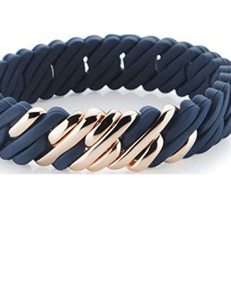 Bracelet TheRubz 100216 Red Silicone Stainless steel Golden Steel/Silicone (15 mm)-0