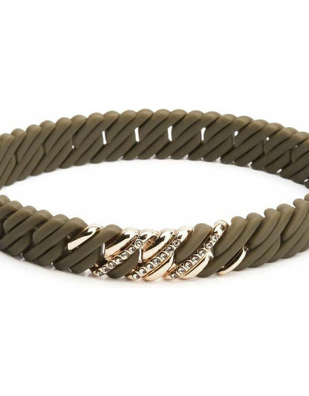 Ladies'Bracelet TheRubz 15-100-362 Golden Stainless steel Green Silicone (One size)-0