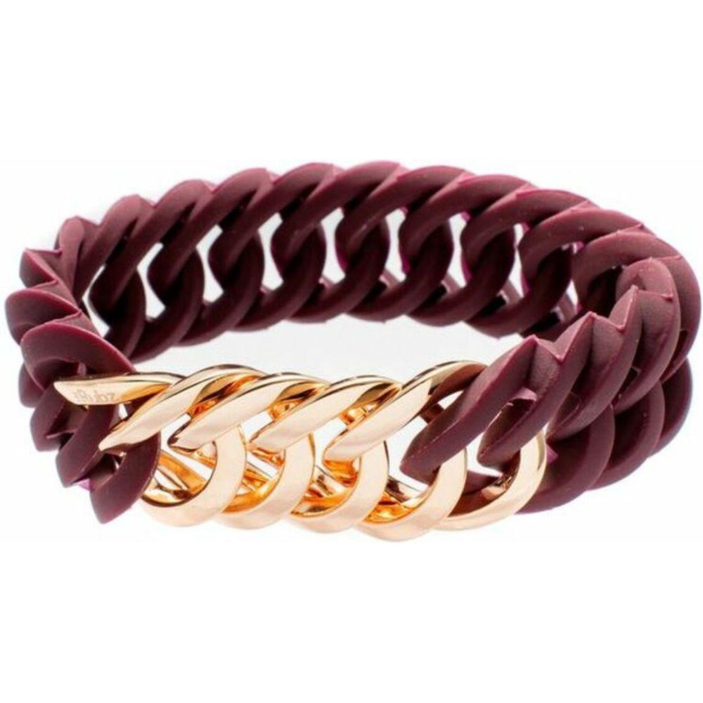 Bracelet TheRubz 100467 Red Silicone Stainless steel Golden Steel/Silicone-1