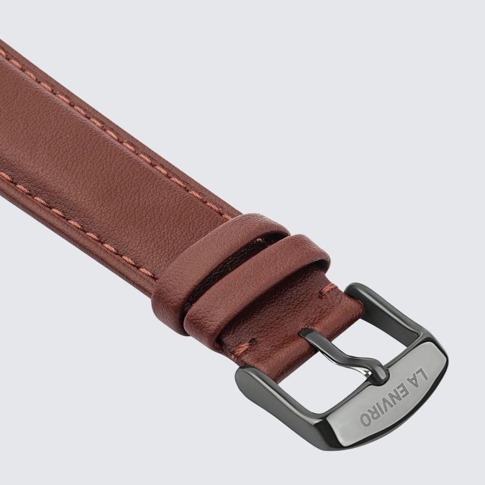 Brown Vegan Leather  Strap | 20MM-0