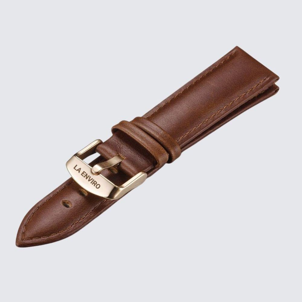 Brown Vegan Leather  Strap | 20MM-3