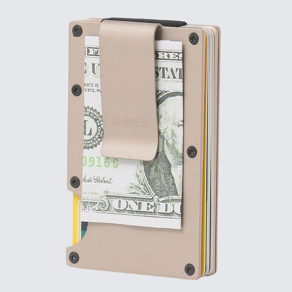 Minimalist Metal Wallet I Pink-0