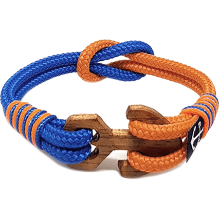 Bismarck Wood Anchor Nautical Bracelet-0
