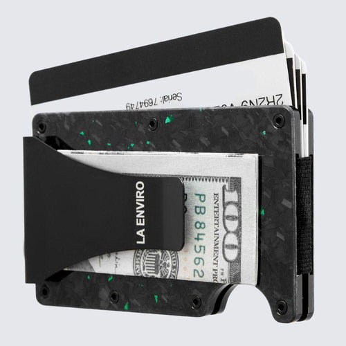 Load image into Gallery viewer, LORNE Forged Carbon Wallet I Gloss Green-0
