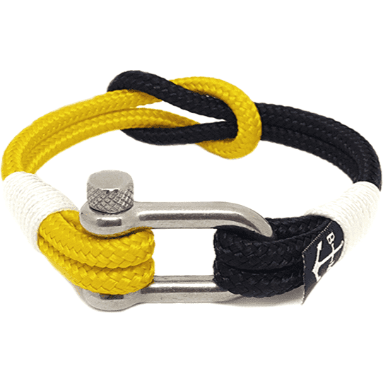 Yellow and Black Nautical Bracelet-0