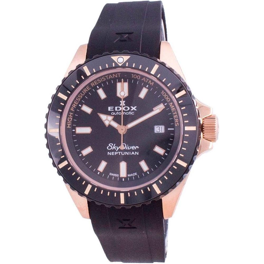 Edox Skydiver 1000M Automatic Diver's Watch - Model 80A, Men's, Black