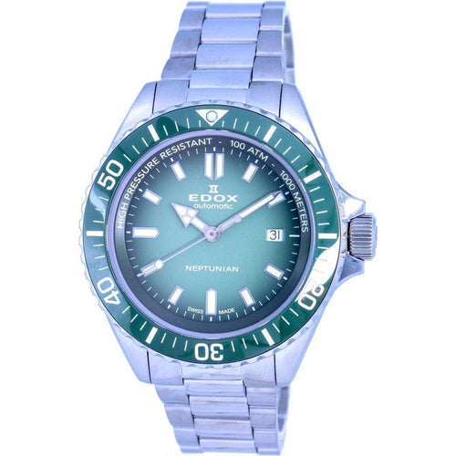 Load image into Gallery viewer, Oceanic Steelmaster M5000 Automatic Men&#39;s Watch - Green Dial, Model OM5000-GD
