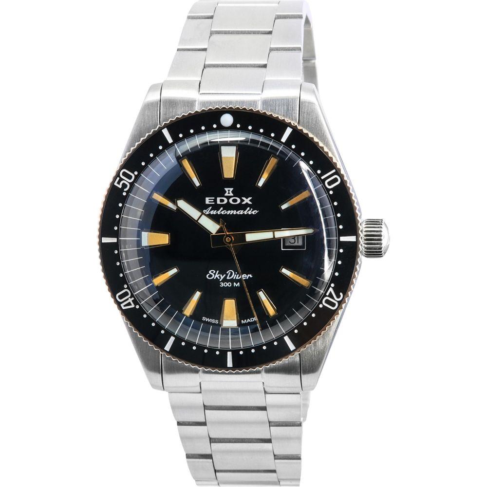 RuggedX RX-3000X Black Dial Men's Automatic Diver's Watch - Stainless Steel