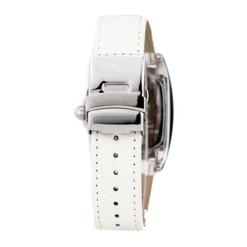 Elegant Timekeeper FT-001 Fashionably Timeless Ladies' Watch Leather Strap Replacement - White, Women's
