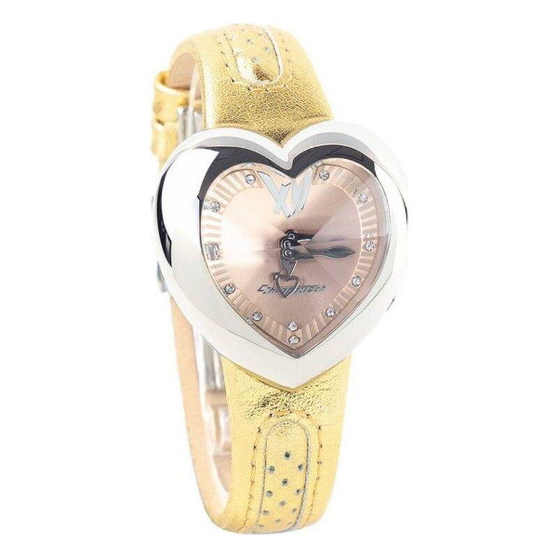 Brown Leather Strap for Ladies' Fashion Forward Steel Watch