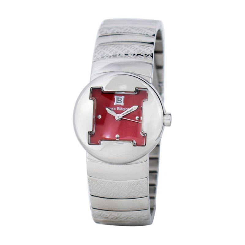 Laura Biagiotti LB0050L-01M Women's Red Dial Stainless Steel Watch - Ø 28mm
