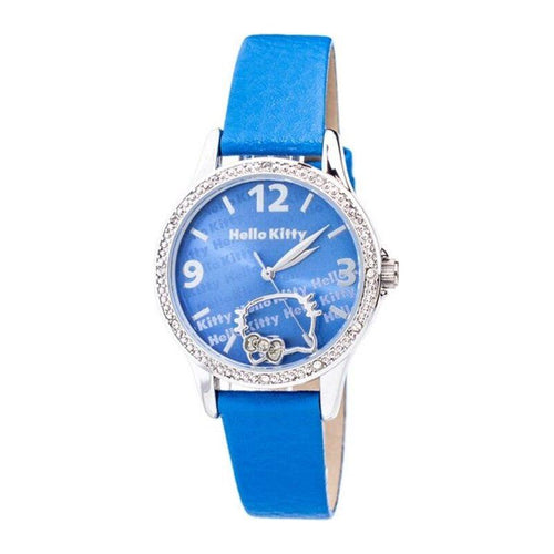Load image into Gallery viewer, Hello Kitty Women&#39;s Blue Leather Strap Watch HK7126LS-03 - Elegant Timepiece for Fashion-forward Ladies
