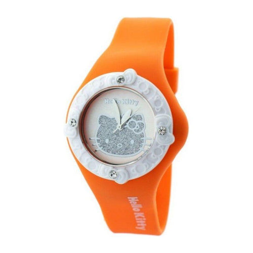 Load image into Gallery viewer, Introducing the Vibrant Orange Rubber Watch Strap Replacement for Ladies&#39; Watches - Ø 40mm

