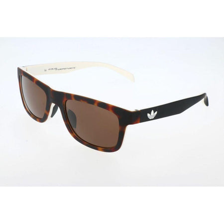 ADIDAS Men's Square Dark Printed Havana/White Sunglasses AOR005-148-001 (ø 54 mm)