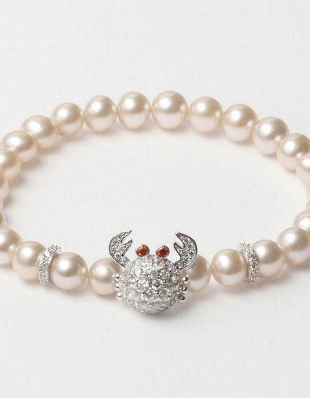 Ladies'Bracelet Lancaster JLA-BR-CRAB-3-WH White Green Sterling silver 16 mm-0