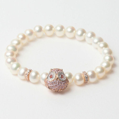 Load image into Gallery viewer, Ladies&#39;Bracelet Lancaster JLA-BR-OWL-2-WH White Sterling silver 16 mm Pink-0
