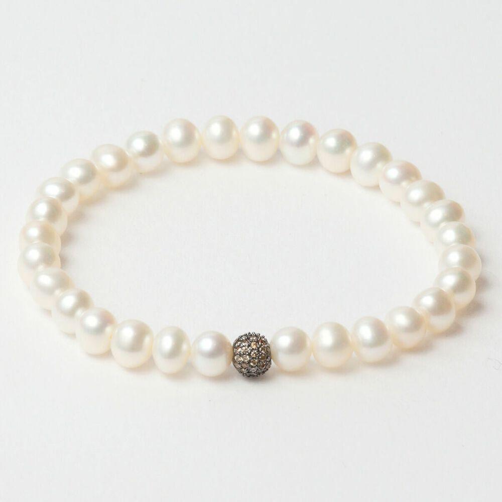 Ladies'Bracelet Lancaster JLA-BR-SB-4-WH Brown White Sterling silver 16 mm-0