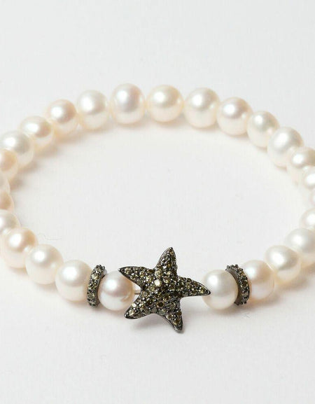 Ladies'Bracelet Lancaster JLA-BR-STAR-3-WH White Green Sterling silver 16 mm-0