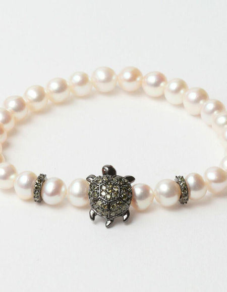 Ladies'Bracelet Lancaster JLA-BR-TURTLE-3-WH White Green Sterling silver 16 mm-0