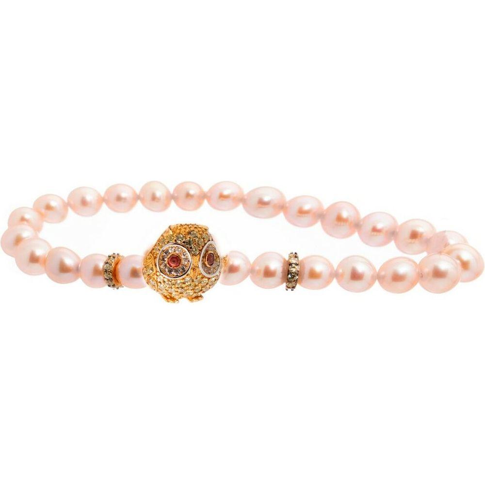 Ladies'Bracelet Lancaster JLA-BR-OWL-6-PE Golden Orange Zircons Sterling silver 16 mm-0