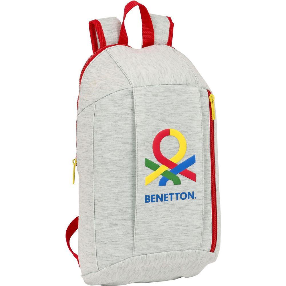 Casual Backpack Benetton Pop Grey 10 L-0