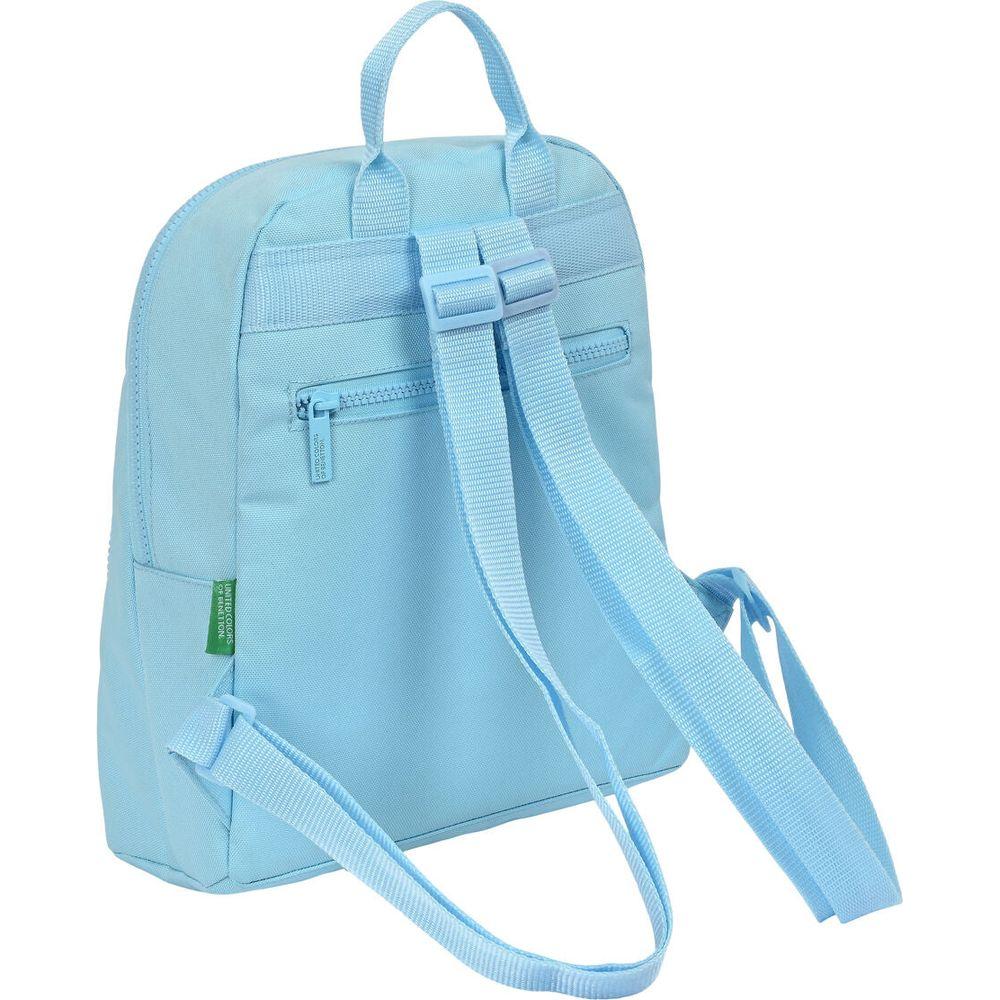 Casual Backpack Benetton Sequins Light Blue 13 L-1