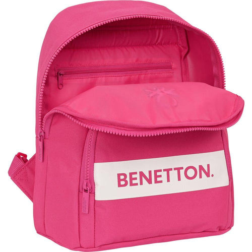 Load image into Gallery viewer, Casual Backpack Benetton Raspberry Fuchsia 13 L-1
