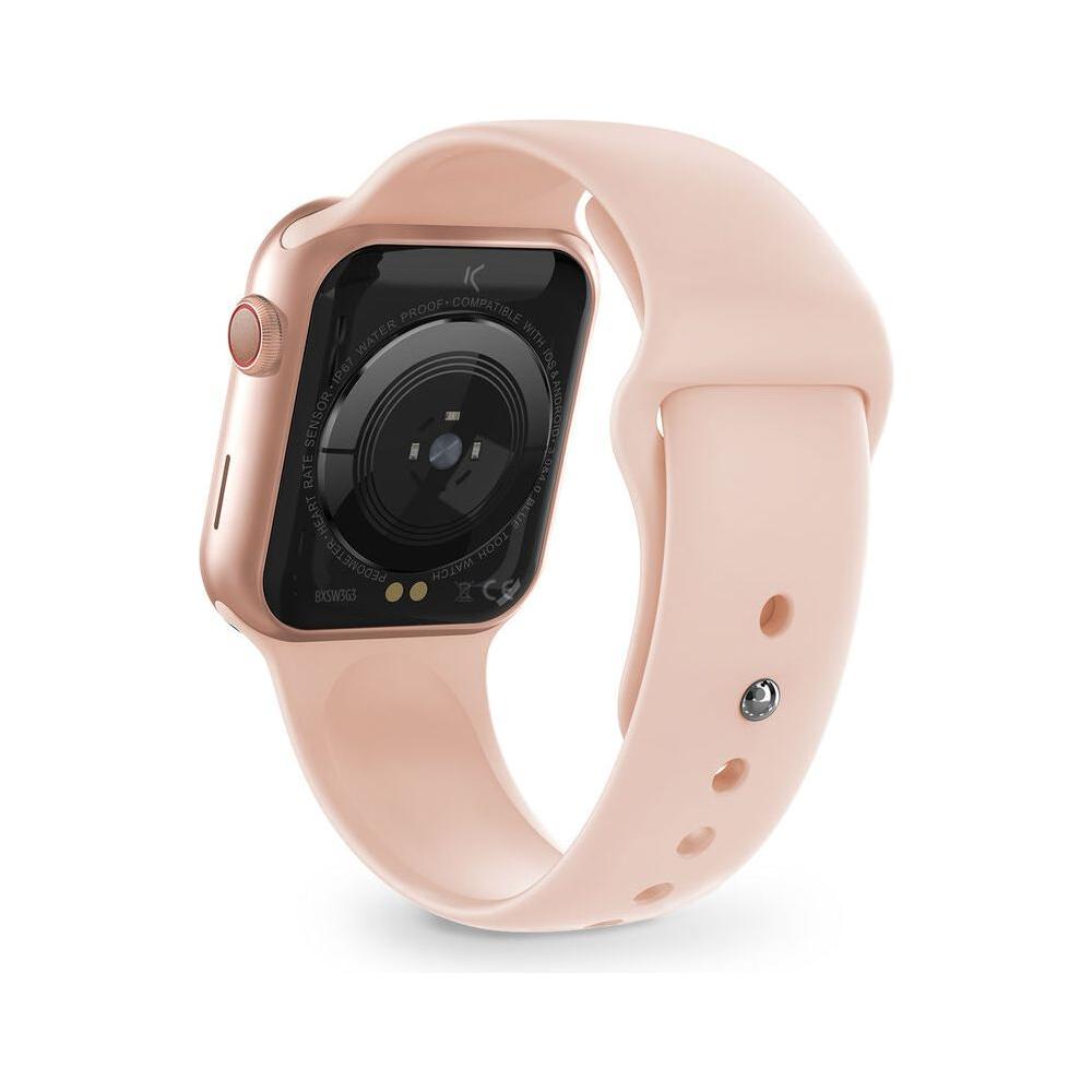 KSIX Urban 3 1.69" IPS Bluetooth Smartwatch - Model KSIX-U3-PG - Unisex Pink Golden