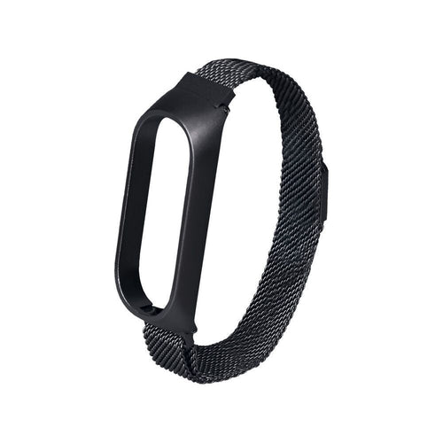 Load image into Gallery viewer, Introducing the Elegant Black Stainless Steel Watch Strap Replacement for Xiaomi Mi Band 5/6 - Unisex

