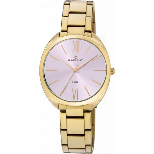 Load image into Gallery viewer, Radiant Women&#39;s Steel Watch RA420202, Ø 36mm, Pink Face, Golden Strap
