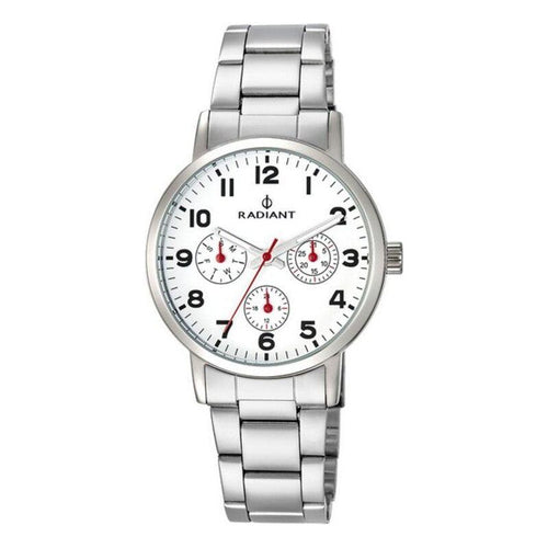 Load image into Gallery viewer, Radiant Unisex Steel Quartz Watch RA448701, Grey Silver Steel Bracelet, White Face
