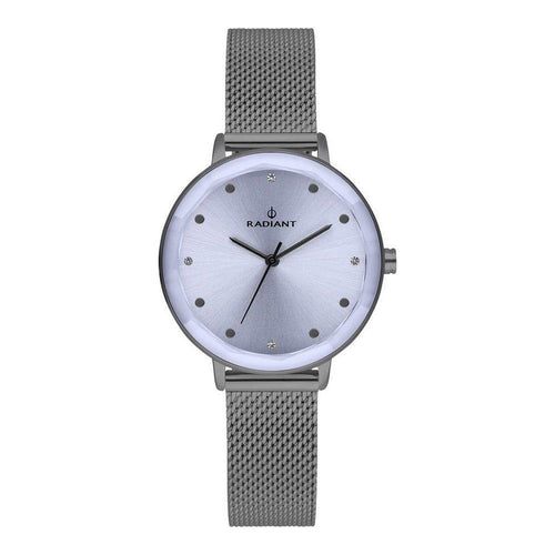 Load image into Gallery viewer, Radiant Women&#39;s Stainless Steel Quartz Watch Strap Replacement - Grey, Pink Dial, Ø 34mm

