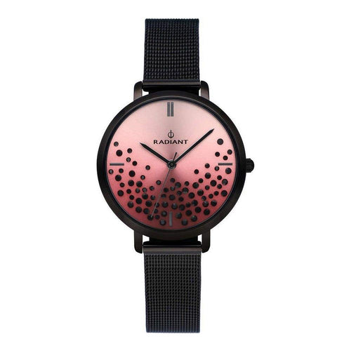 Load image into Gallery viewer, Radiant Women&#39;s Stainless Steel Black RA525603 Quartz Watch (36mm) - Pink Dial
