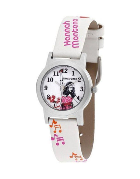 Time Force HM1001 Infant's White Leather Strap Quartz Watch - Classic Timepiece for Babies