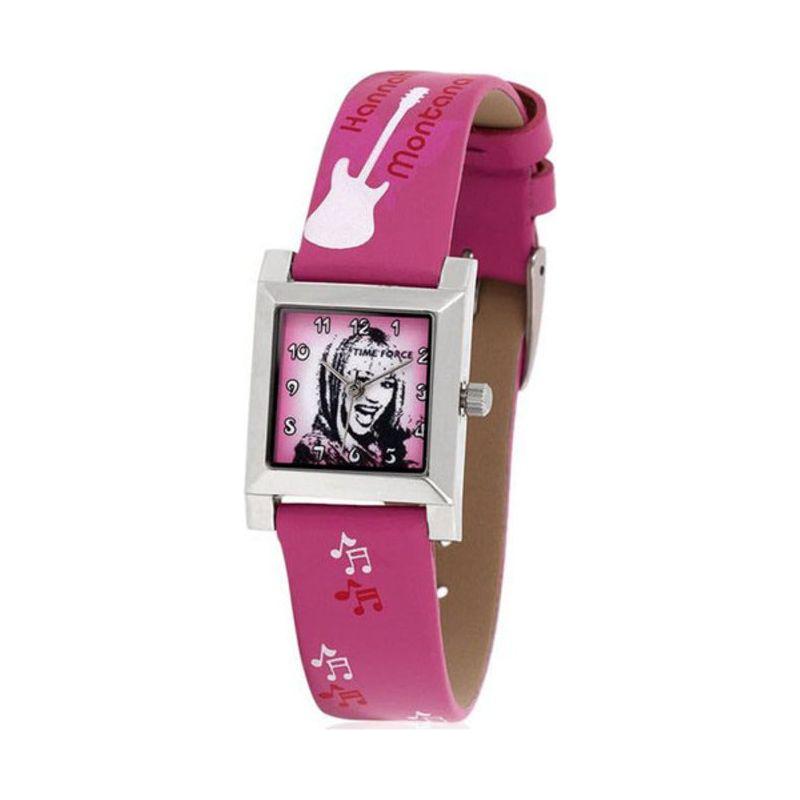 Time Force Infant's HM1004 Quartz Watch - Pink Leather Strap | Elegant Feminine Design in Grey Stainless Steel (Women's)