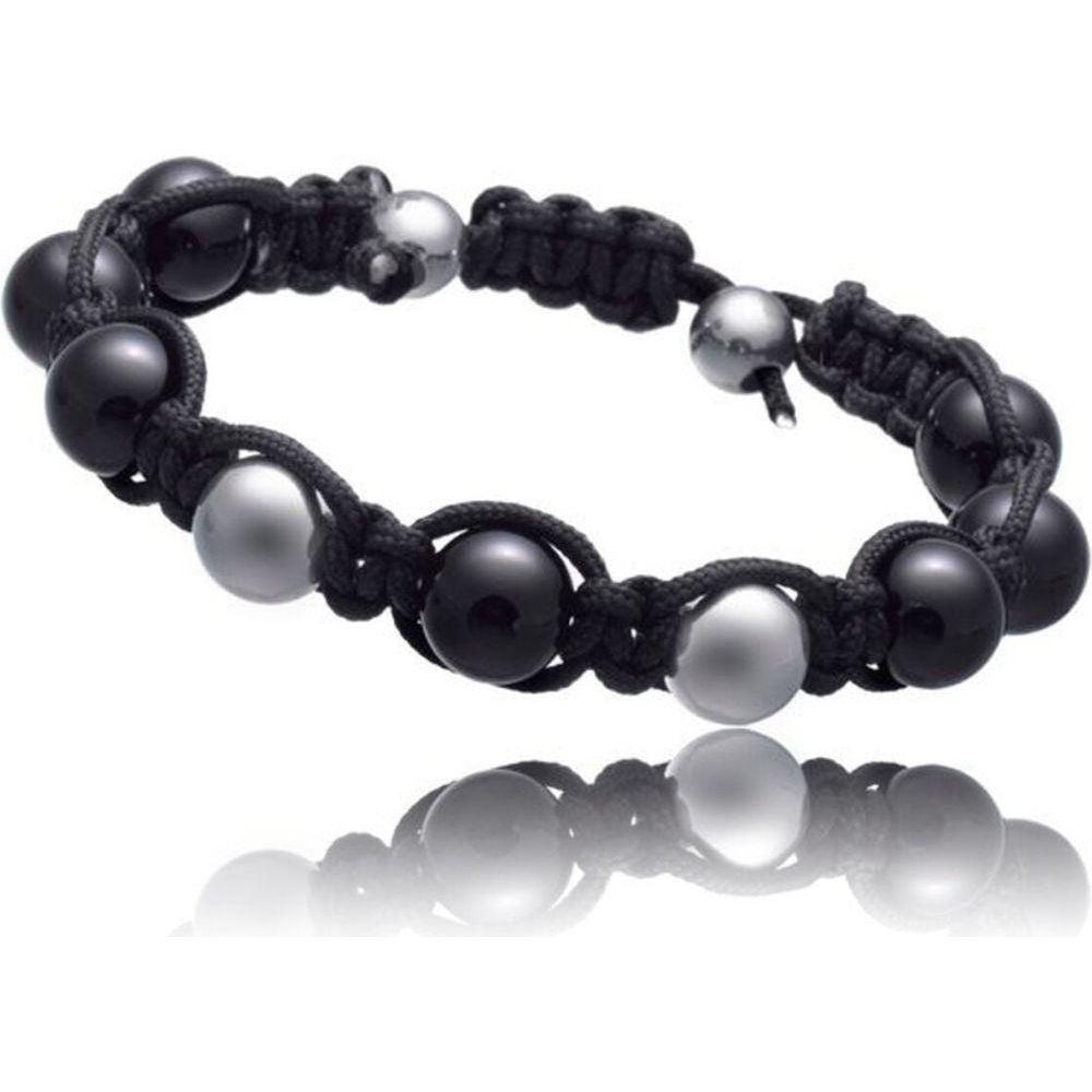Ladies'Bracelet Time Force TJ1034B01N Black Silver Textile (27 cm)-0