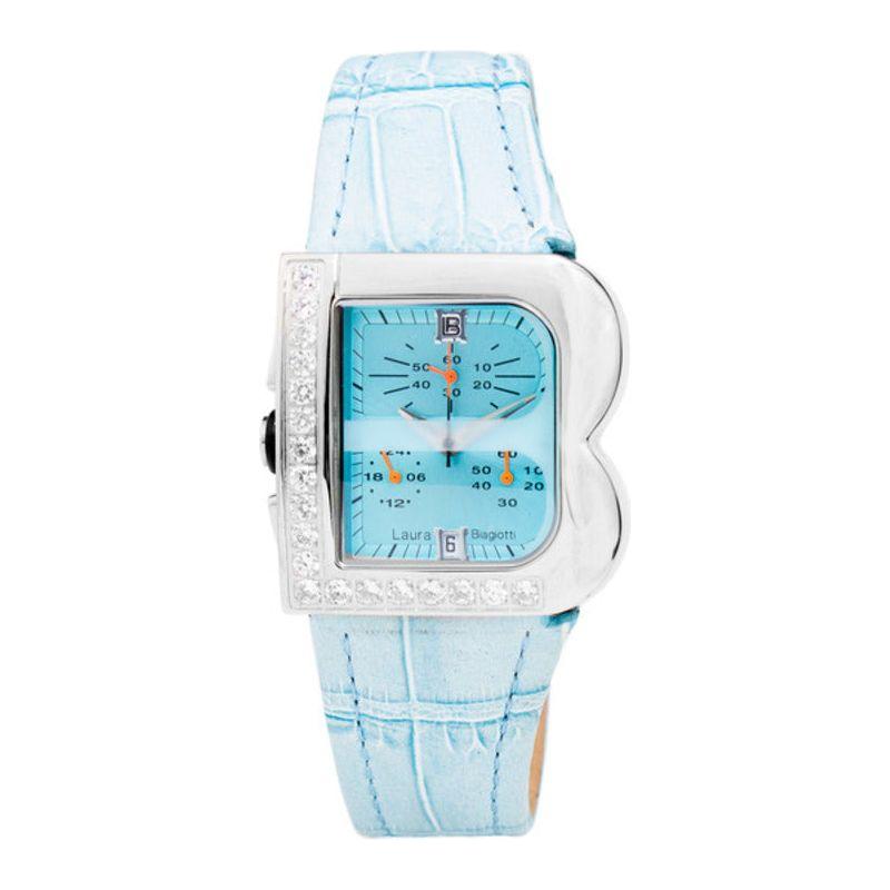 Laura Biagiotti LB0002L-04Z Ladies' Blue Leather Strap Quartz Watch (Ø 33 mm)