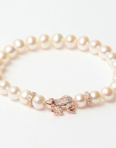 Ladies'Bracelet Lancaster JLA-BR-FROG-2-WH White Sterling silver 16 mm Pink-0