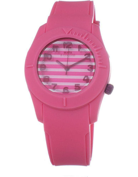 Watx COWA3514-RWA1558 Ladies' Pink Silicone Strap Quartz Wristwatch (Ø 38 mm)
