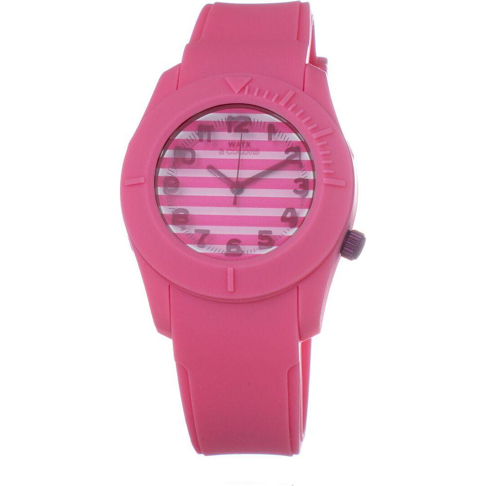 Watx COWA3514-RWA1558 Ladies' Pink Silicone Strap Quartz Wristwatch (Ø 38 mm)