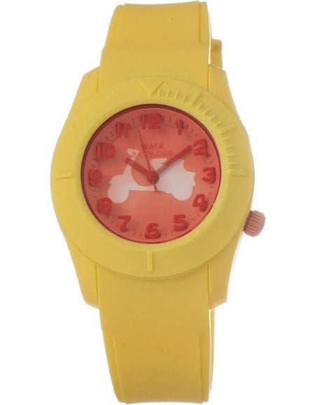 Watx Ladies' Quartz Wristwatch COWA3510-RWA1588 - Orange Dial, Yellow Silicone Strap