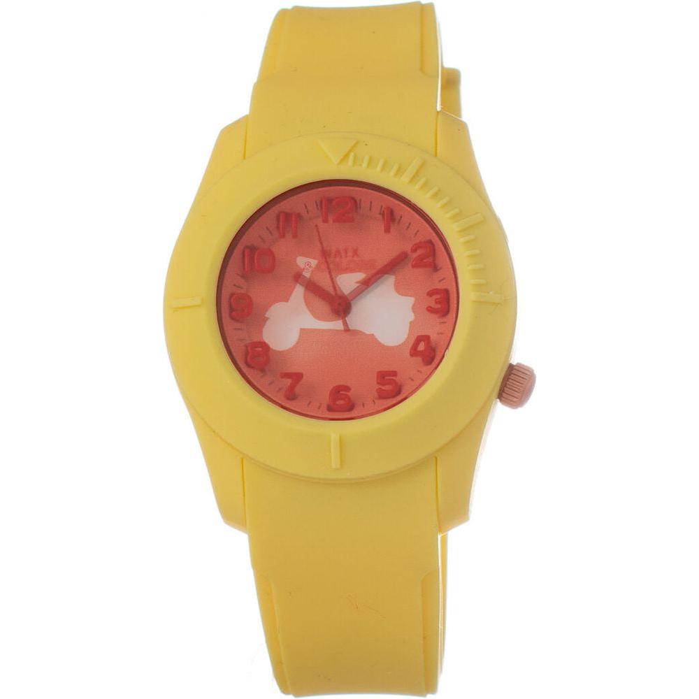 Watx Ladies' Quartz Wristwatch COWA3510-RWA1588 - Orange Dial, Yellow Silicone Strap